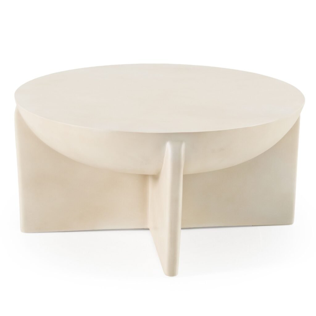 Modern Round Concrete Coffee Table