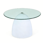 Outdoor Glass Concrete Coffee Table