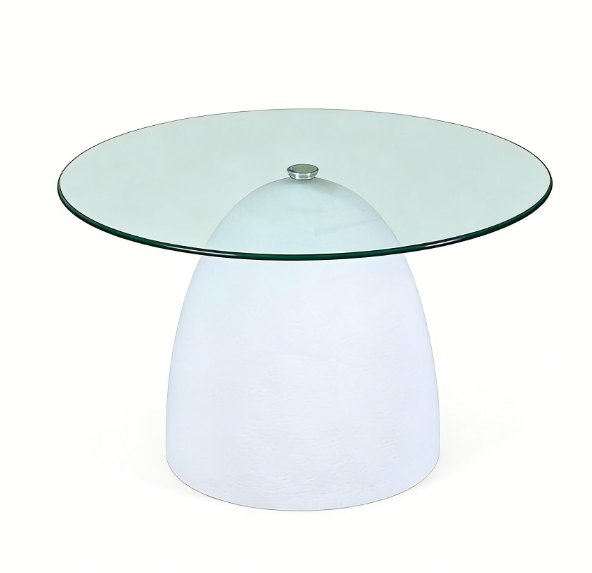 Outdoor Glass Concrete Coffee Table