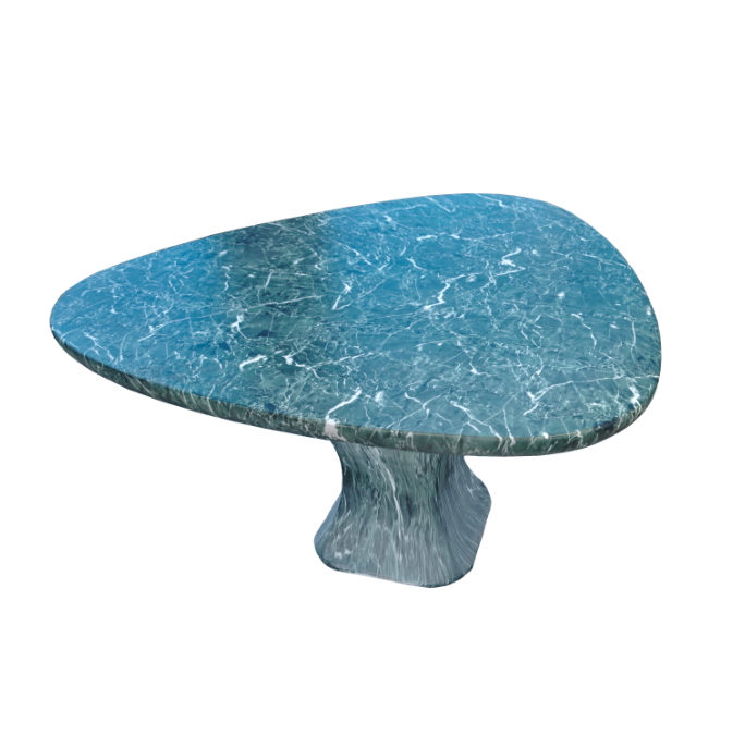 Living Room Green Concrete Coffee Table